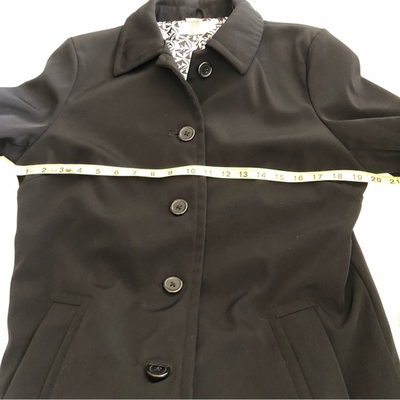 Merona Black Trench Coat - Picture 5 of 7